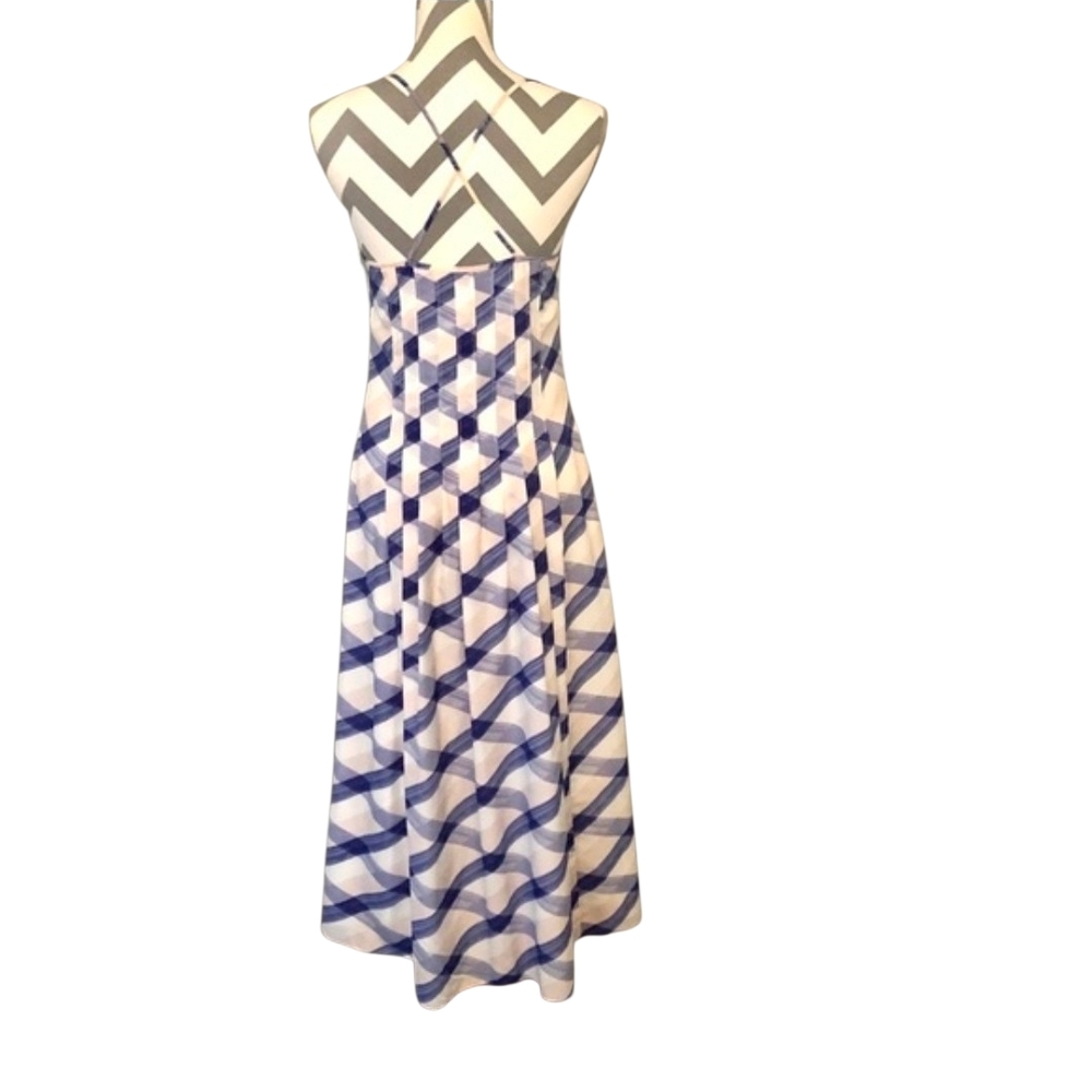 Banana Republic A-Line Midi Satin Summer Dress Size 4P - Picture 3 of 6